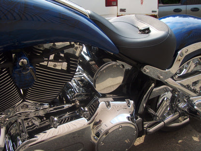 MotoXcycle MXC Custom Round Oil Tank for  Harley-Davidson wide tire Softails
