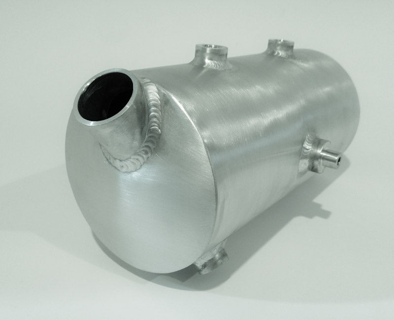 Side fill round oil tank that accepts a  spin-on filter 
